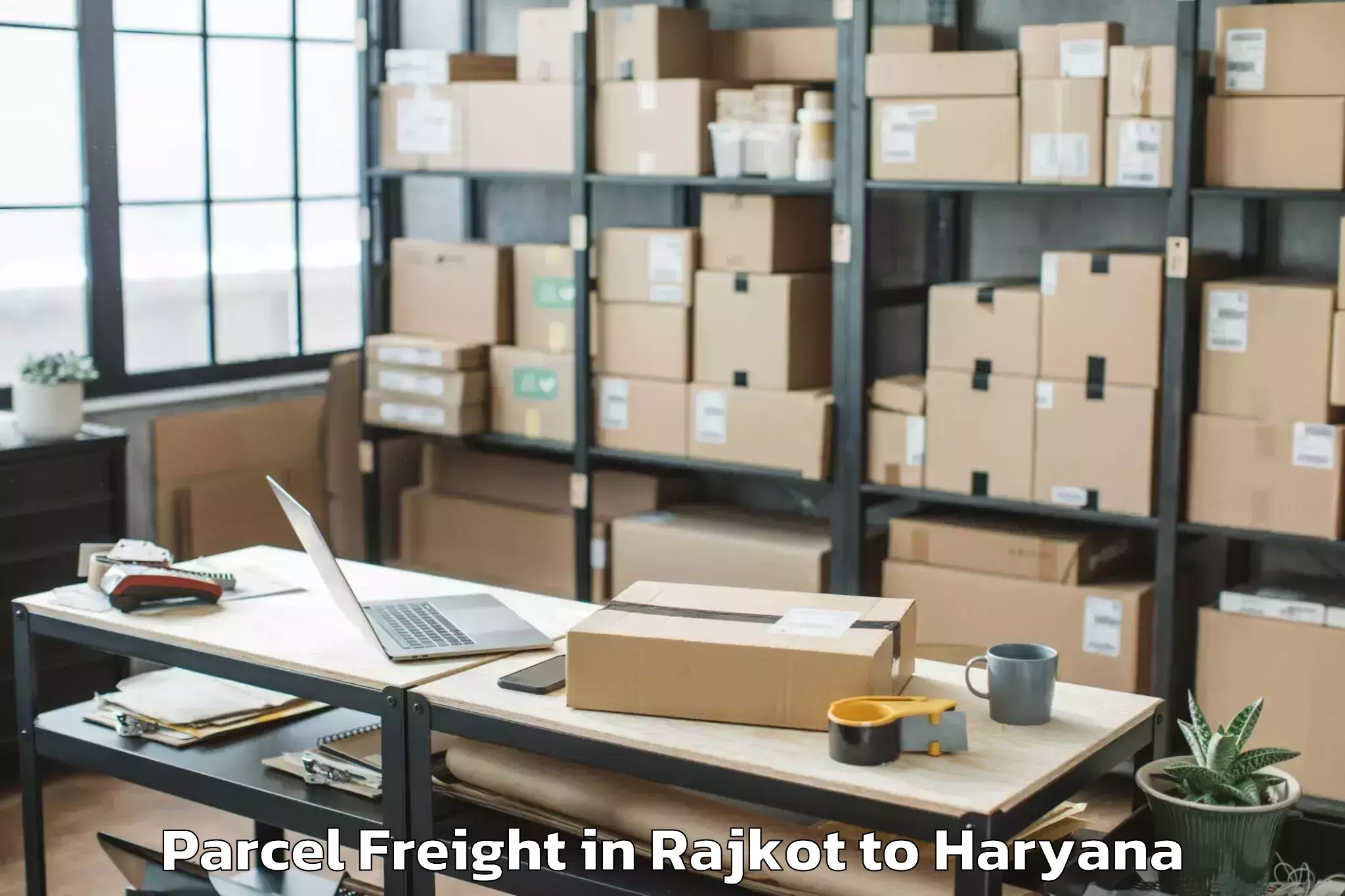 Expert Rajkot to Srm University Haryana Sonipat Parcel Freight